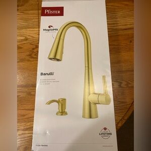 Barulli Brushed Gold Kitchen Faucet